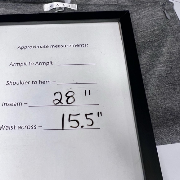 Cabi Newport Pants Stone Gray #814 Ponte Stretch Knit - size 6 - Picture 6 of 11